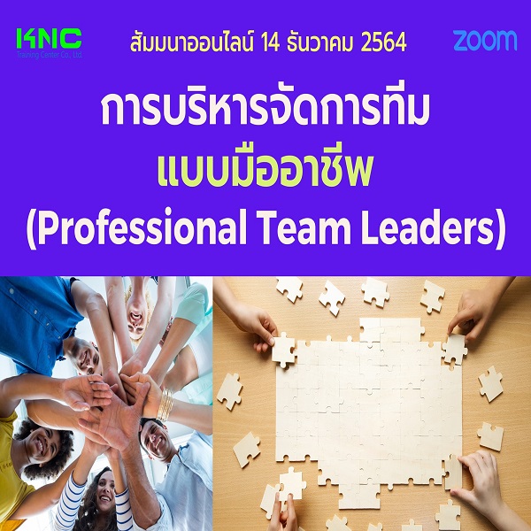 สัมมนา Online : การบริหารจัดการทีมแบบมืออาชีพ (14 ธันวาคม 2564)