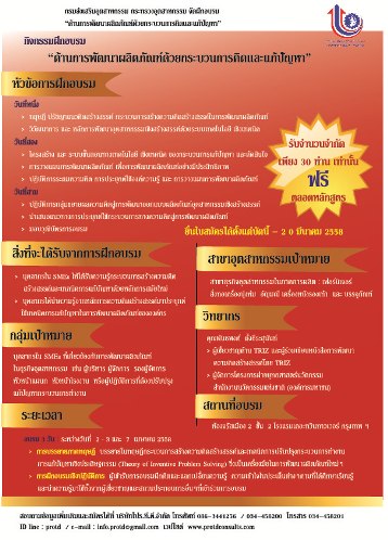 การพัฒนาผลิตภัณฑ์ด้วยกระบวนการคิดและแก้ปัญหา