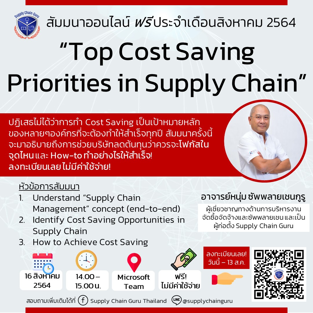 Top Cost Saving Priorities in Supply Chain
