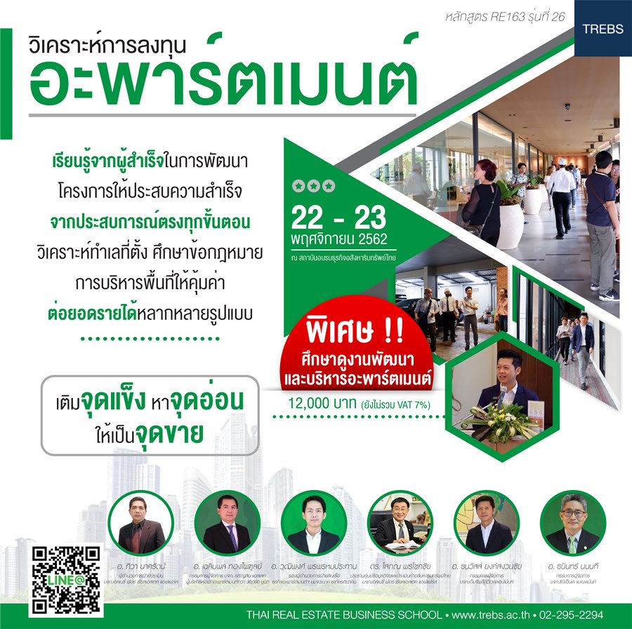 วิเคราะห์การลงทุนอะพาร์ตเมนต์ RE163