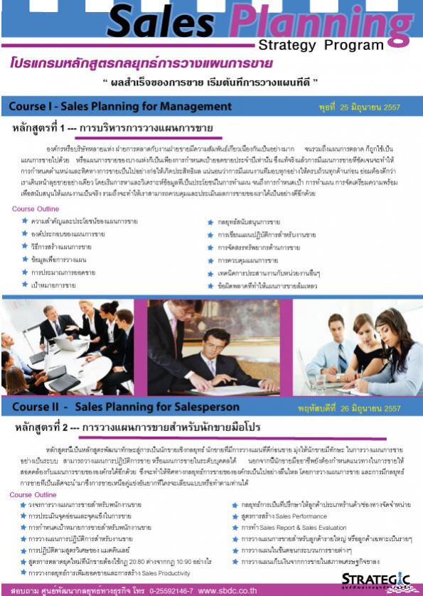 Sales Planning for Management