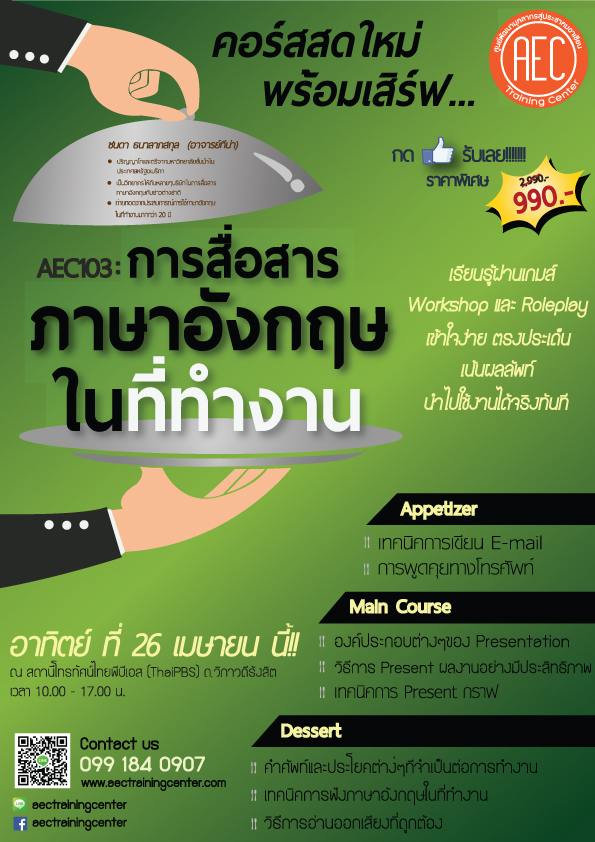 การสื่อสารภาษาอังกฤษในที่ทำงาน