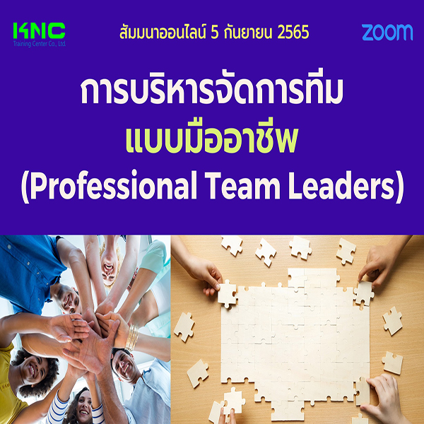 Online Training : การบริหารจัดการทีมแบบมืออาชีพ - 5 กันยายน 2565
