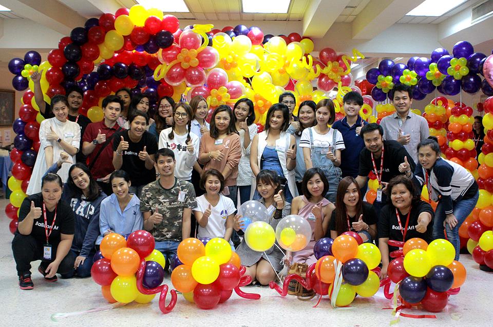 การทำลูกโป่งสร้างมืออาชีพ ภาคปฎิบัติ ระดับ 1 (หลักสูตร 1 วัน)  โทร. 081 554 6479