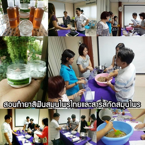 เรียนทำยาสีฟันสมุนไพร (ทั้งแบบผง,ตลับ,ครีม,สูตรเกลือและน้ำยาบ้วนปาก) ฟันขาว แข็งแรง ด้วยสมุนไพร