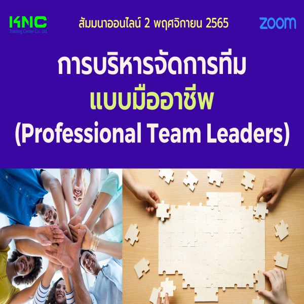 Online Training : การบริหารจัดการทีมแบบมืออาชีพ (2 พฤศจิกายน 2565)
